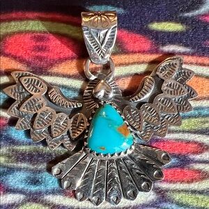 Handmade Sterling Silver Hawk/bird Pendant